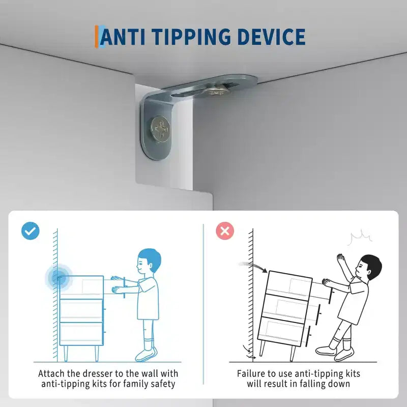 Comò a 7 cassetti, Comò moderno con maniglie in metallo dorato, Cassettiera in legno per camera da letto con robuste gambe in metallo, Organizzatore portaoggetti bianco