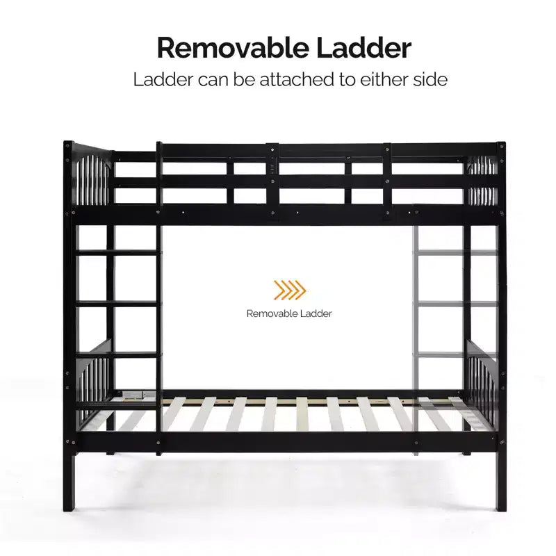 Lit superposé double Karl Home avec bande LED RGB et station de recharge