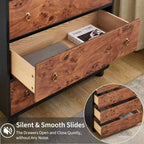 GustoWave Cassettiera Moderna, Cassettiera con Ampio Contenitore per Camera da Letto, Soggiorno, Ingresso, Quercia Naturale