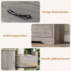 Cassettiera con maniglie in metallo, comò a 6 cassetti, organizer moderno, design anti-ribaltamento