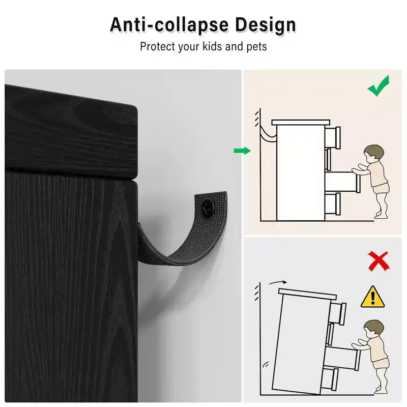 Mobiletto in legno con motivo vintage, cassettiera con cassetti profondi per camera da letto, soggiorno