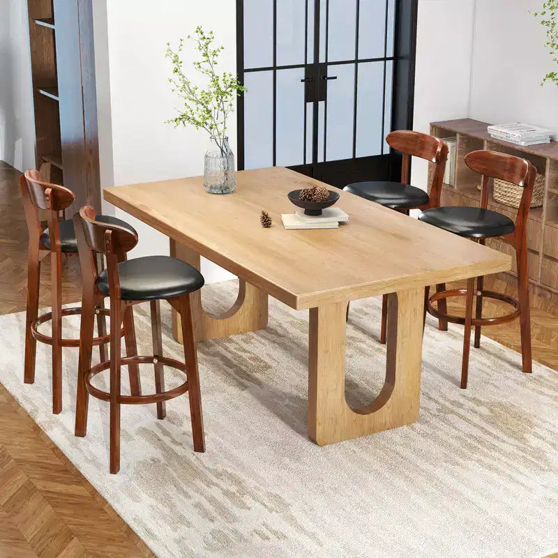 Set di 2/4 sgabelli da bar Costway da 77 cm con schienale curvo e poggiapiedi, altezza bancone