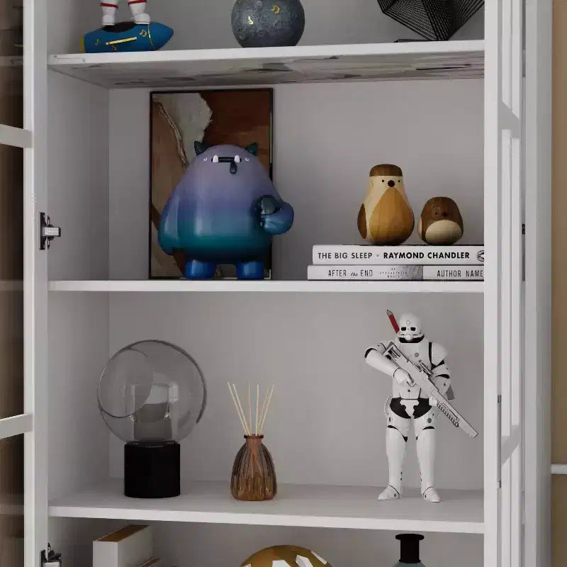 Famapy Libreria Elegante e Versatile - Vetrina per i Tuoi Tesori Letterari e Oggetti Decorativi