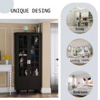 Famapy Libreria Elegante e Versatile - Vetrina per i Tuoi Tesori Letterari e Oggetti Decorativi