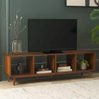 Mobile TV Cricket 4 con ripiani aperti - MED5016 - Acacia naturale - Safavieh