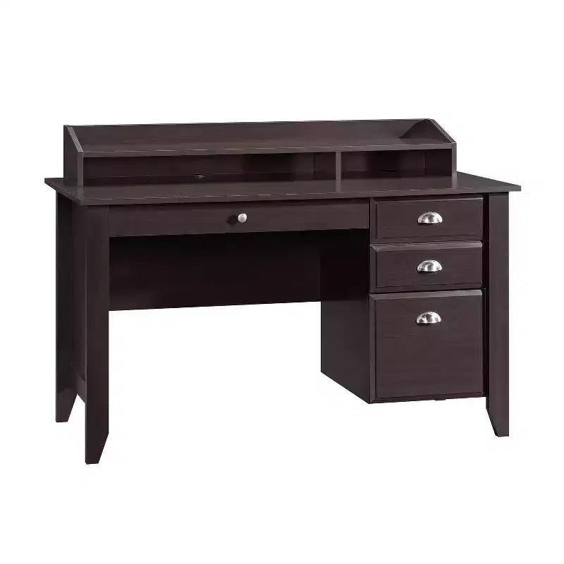 HomeStock 36.26 in.H Black Color Wood Computer Desks with All Purpose Drawer