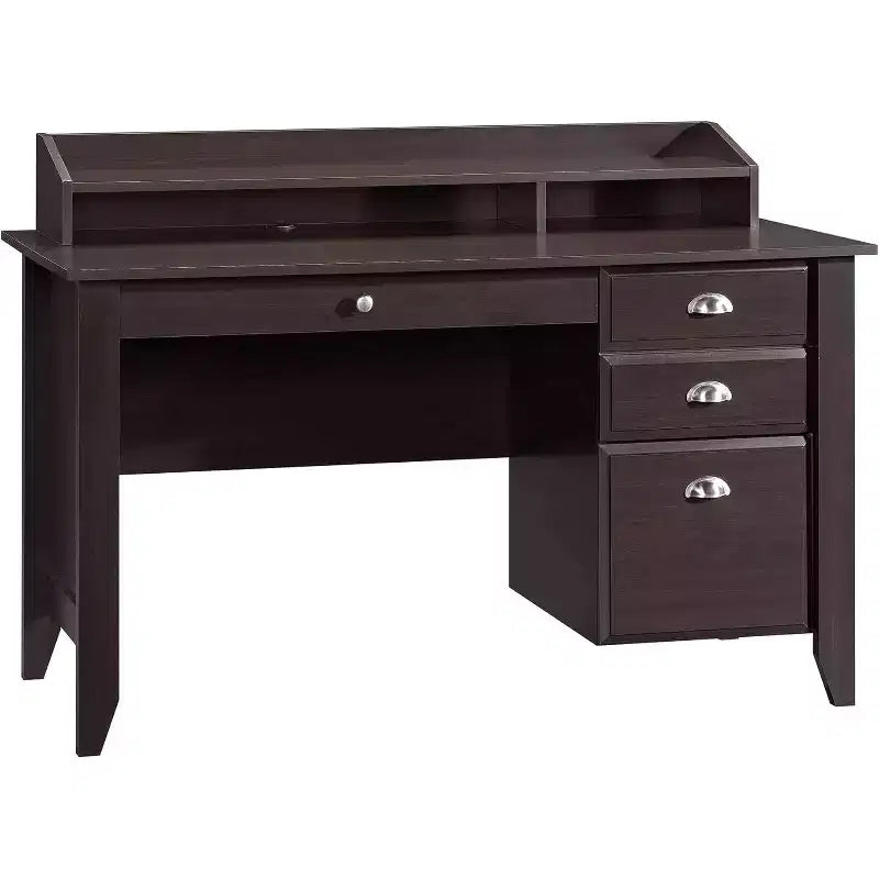 HomeStock Bureau d'ordinateur en bois noir de 92,1 cm de haut avec tiroir universel