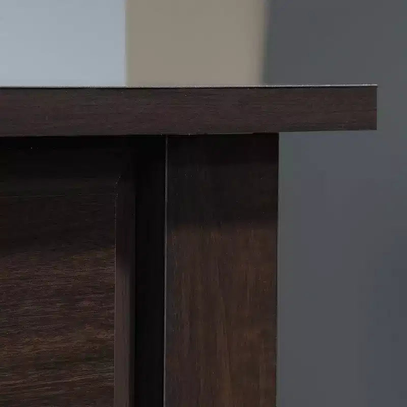 HomeStock Bureau d'ordinateur en bois noir de 92,1 cm de haut avec tiroir universel