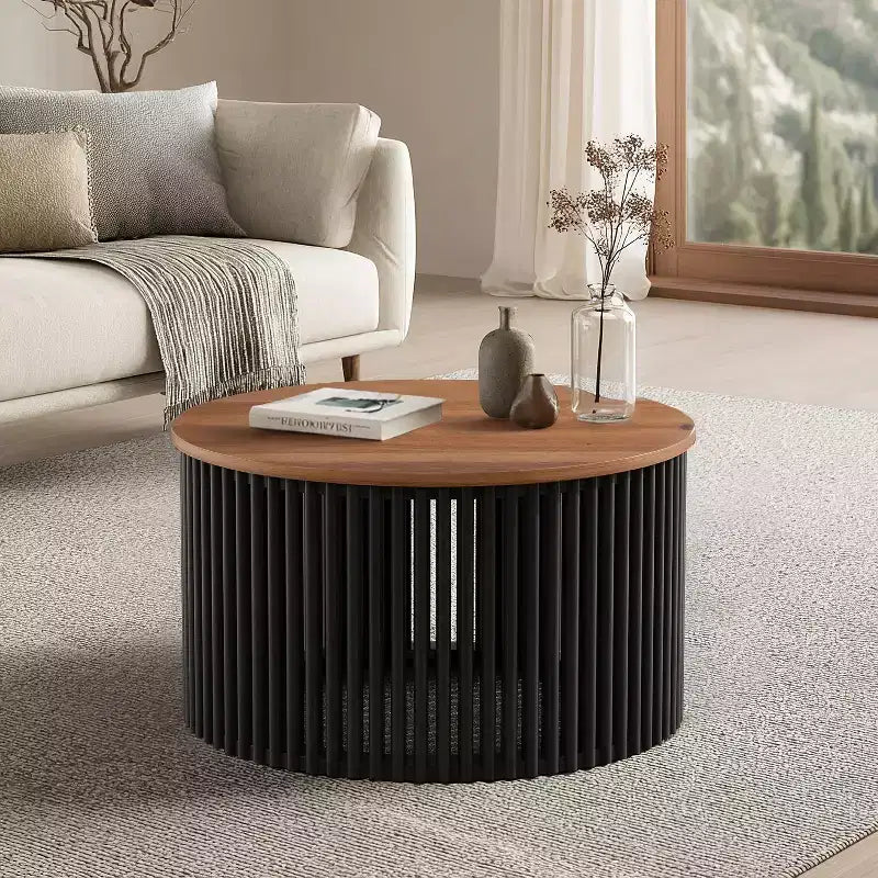 Vatros Round Wooden Coffee Table