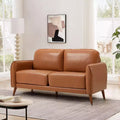 EROMMY 65 PU Loveseat Sofa,Upholstered Loveseat Couch With Comfy Deep Seat,Comfortable And Stylish Two-Seater,Elegant Sofa For Apartments, Studios