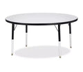 Jonti-Craft Berries Elementary Height Color Edge Round Table 48 x 48 in Black