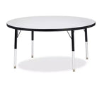 Jonti-Craft Berries Elementary Height Color Edge Round Table 48 x 48 in Black