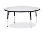 Tavolo rotondo Jonti-Craft Berries altezza elementare, colore nero, bordo 48 x 48 pollici