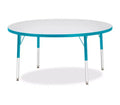 Jonti-Craft Berries Elementary Height Color Edge Round Table 48 x 48 in Blue