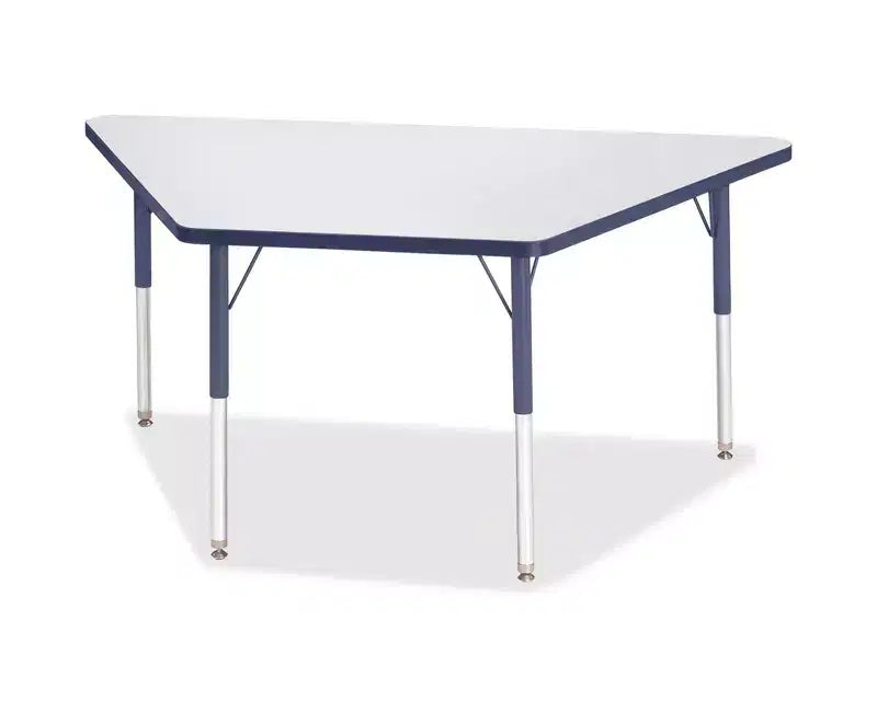 Tavolo Trapezoidale in Laminato Grigio Jonti-Craft Berries per Adulti 30 x 60 in Blu