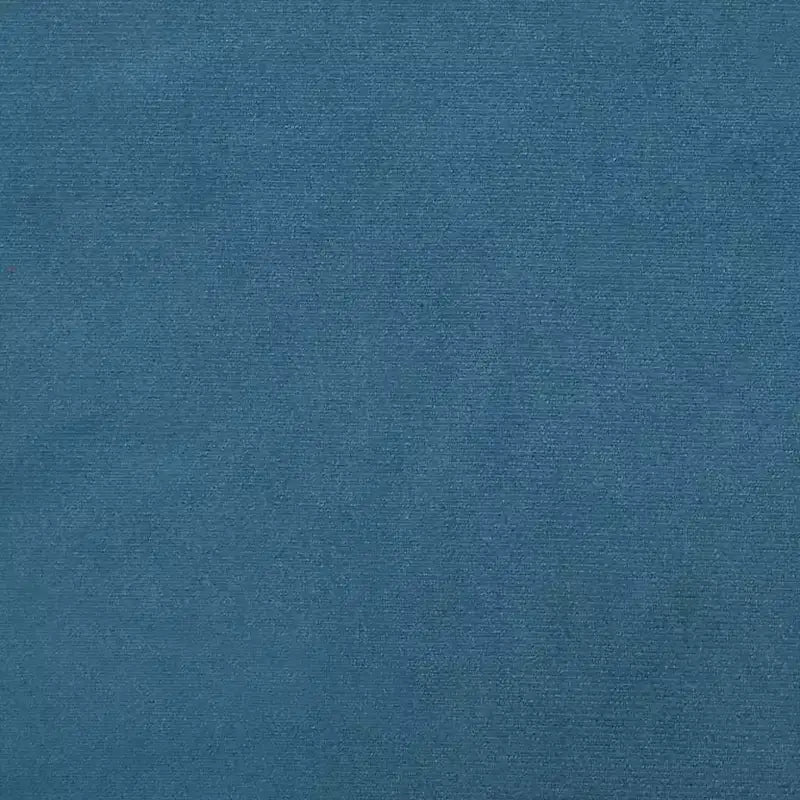 vidaXL Fauteuil d'appoint en velours bleu avec pieds en bois et cadre en acier – Siège de salon confortable pour le salon, le bureau ou la chambre
