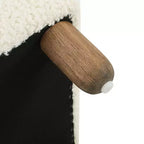Okak Panca Ottomana Imbottita Confortevole con Gambe in Legno, Sgabello Poggiapiedi Rettangolare Extra Lungo per Camera da Letto, Ingresso, Corridoio
