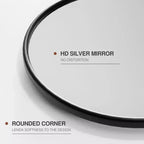 MAYEERTY Miroir suspendu pivotant en métal noir avec arche arrondie en fer forgé 32x23 pouces
