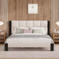 Christopher Knight Home Selene Contemporary Square-Stitched Boucle Upholstered Bed