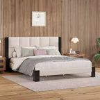 Letto imbottito in bouclé trapuntato quadrato contemporaneo Selene di Christopher Knight Home