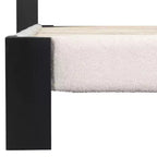 Letto imbottito in bouclé trapuntato quadrato contemporaneo Selene di Christopher Knight Home