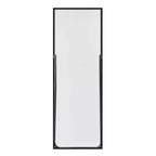 MAYEERTY 64.17x21.26x0.59 pollici Specchio a figura intera rettangolare argento con bordo sottile in alluminio ad angolo retto con supporto