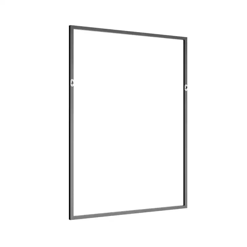 MAYEERTY 35.83x24.02x0.59in Specchio da parete rettangolare nero a filo in alluminio con bordo sottile, reversibile
