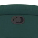 vidaXL Fauteuil inclinable en tissu vert foncé-Siège de salon réglable pour personnes âgées, rembourrage épais, poches latérales, cadre en bois et métal, inclinaison manuelle
