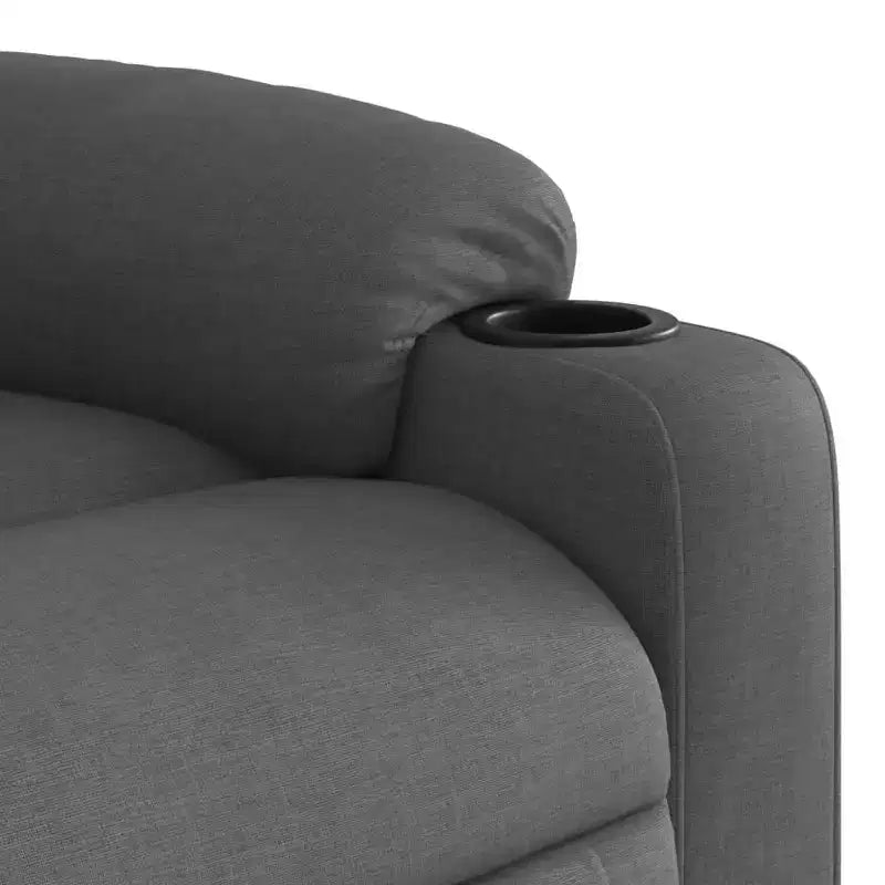 vidaXL Poltrona Massaggiante Reclinabile Grigio Scuro