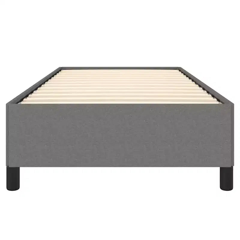 vidaXL Struttura Letto Singolo, Struttura Letto a Piattaforma Rivestita in Tessuto, Grigio Scuro, Materasso Escluso