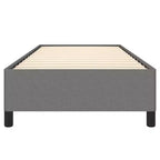 vidaXL Struttura Letto Singolo, Struttura Letto a Piattaforma Rivestita in Tessuto, Grigio Scuro, Materasso Escluso