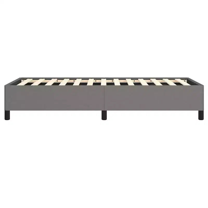 vidaXL Struttura Letto Singolo, Struttura Letto a Piattaforma Rivestita in Tessuto, Grigio Scuro, Materasso Escluso