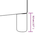 vidaXL Struttura Letto Singolo, Struttura Letto a Piattaforma Rivestita in Tessuto, Grigio Scuro, Materasso Escluso
