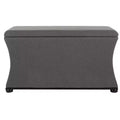 Aroura Storage Bench - HUD4071 - Grey - Safavieh Couture