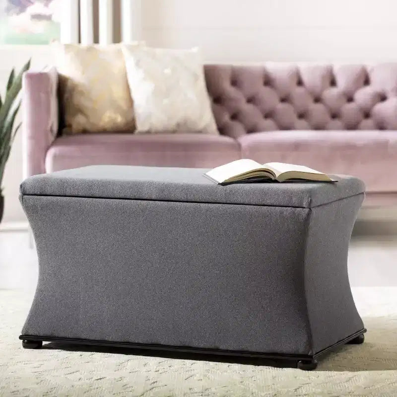 Panca contenitore Aroura - HUD4071 - Grigio - Safavieh Couture