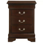HomeStock Comodino Louis Phillipe 74A x 53L x 41P con Tre Cassetti