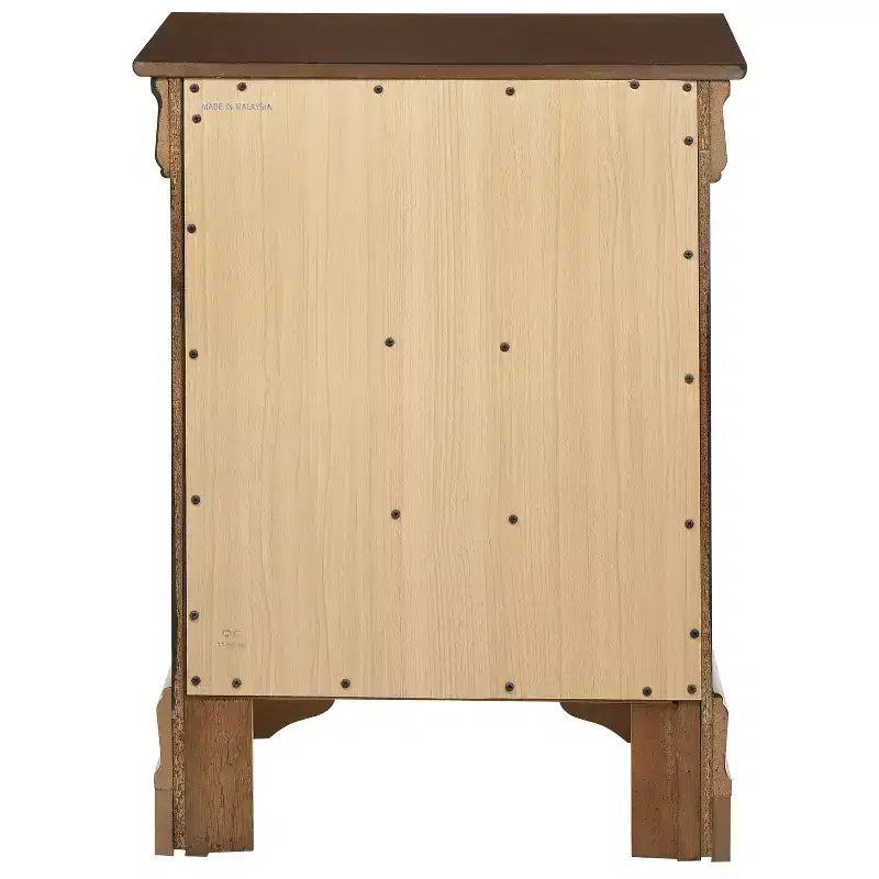 HomeStock Comodino Louis Phillipe 74A x 53L x 41P con Tre Cassetti