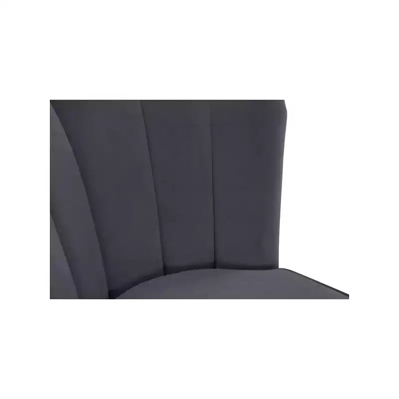 Meridian Furniture, Sgabello Lily in Velluto Grigio, Set da 2