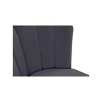 Meridian Furniture, Sgabello Lily in Velluto Grigio, Set da 2