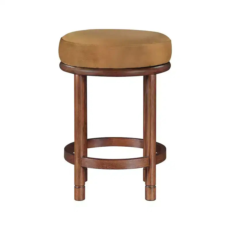 Meridian Furniture, Sgabello da bancone in velluto Monette Saddle