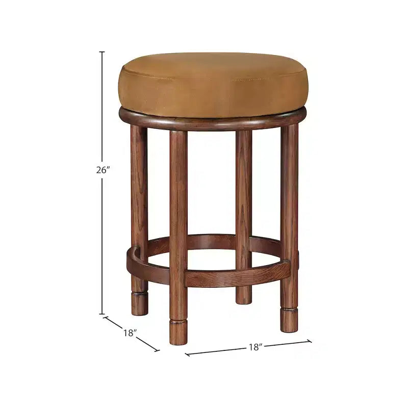 Meridian Furniture, Sgabello da bancone in velluto Monette Saddle
