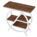 Tribesigns 3 Tier Wood End Table, Narrow Side Table with Storage, Sofa Side Table for Bedroom Living Room