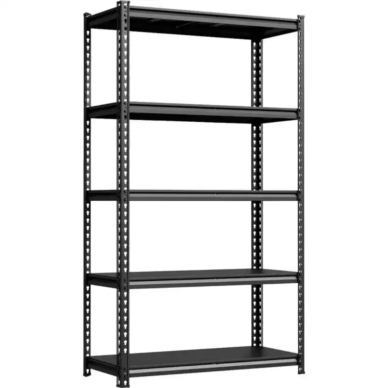 GustoWave 5-Tier Adjustable Utility Storage Rack Shelves for Warehouse, Pantry, Kitchen, Workshop