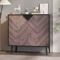 31.5 Inch Storage Cabinet with Shelf & Doors, Modern Sideboard Buffet Cabinet with Storage