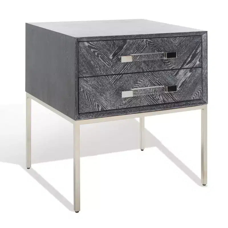 Tavolino Sanford a 2 cassetti - SFV3548B - Rovere Cerato Nero - Safavieh Couture