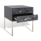 Tavolino Sanford a 2 cassetti - SFV3548B - Rovere Cerato Nero - Safavieh Couture
