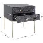 Tavolino Sanford a 2 cassetti - SFV3548B - Rovere Cerato Nero - Safavieh Couture