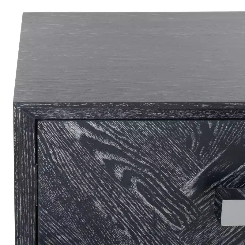 Tavolino Sanford a 2 cassetti - SFV3548B - Rovere Cerato Nero - Safavieh Couture