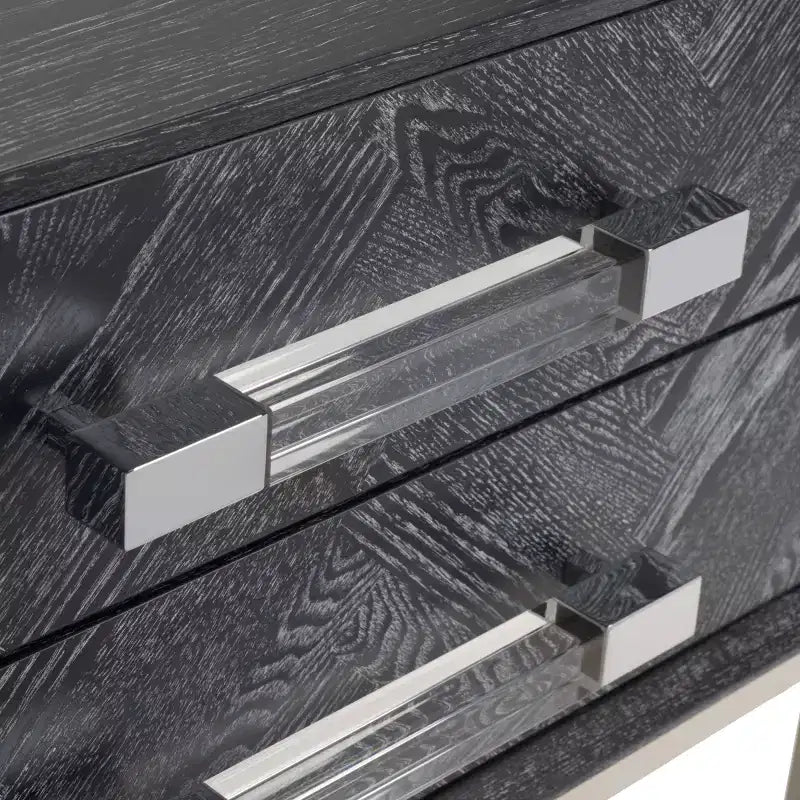 Tavolino Sanford a 2 cassetti - SFV3548B - Rovere Cerato Nero - Safavieh Couture