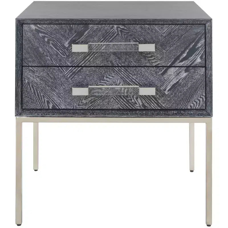 Tavolino Sanford a 2 cassetti - SFV3548B - Rovere Cerato Nero - Safavieh Couture